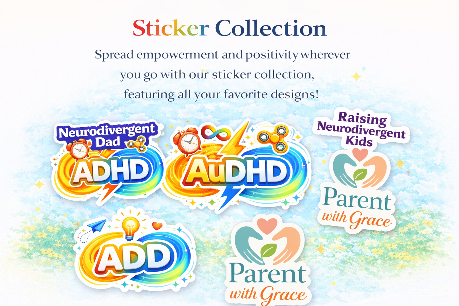 Parent With Grace Stickers