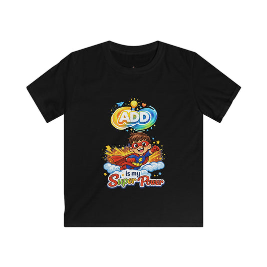 Boys-Kids ADD is My Super Power T-Shirt
