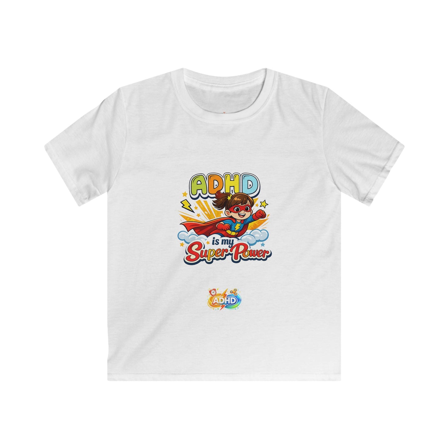 Girls-Kids ADHD is My Super Power T-Shirt