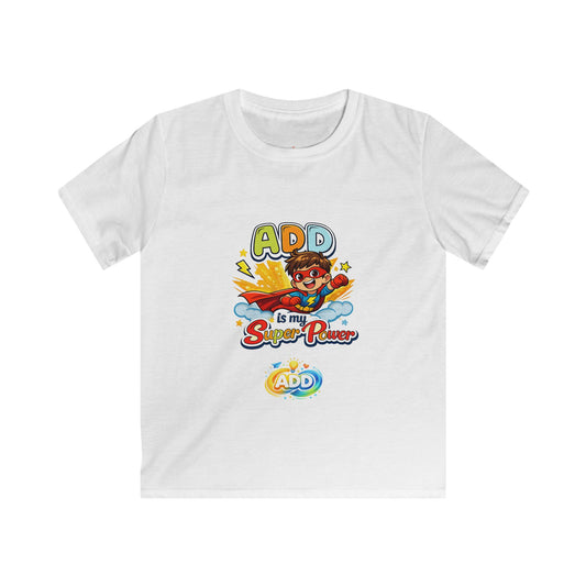 Boys-Kids ADD is My Super Power T-Shirt