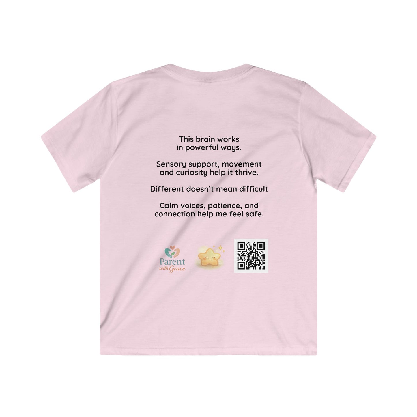 Kids AuDHD Awareness Tee — "Powered by Intensity, Curiosity and connection"